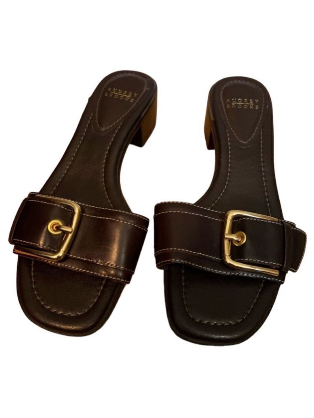 Audrey Brooke Y2K Brown Kitten Heel